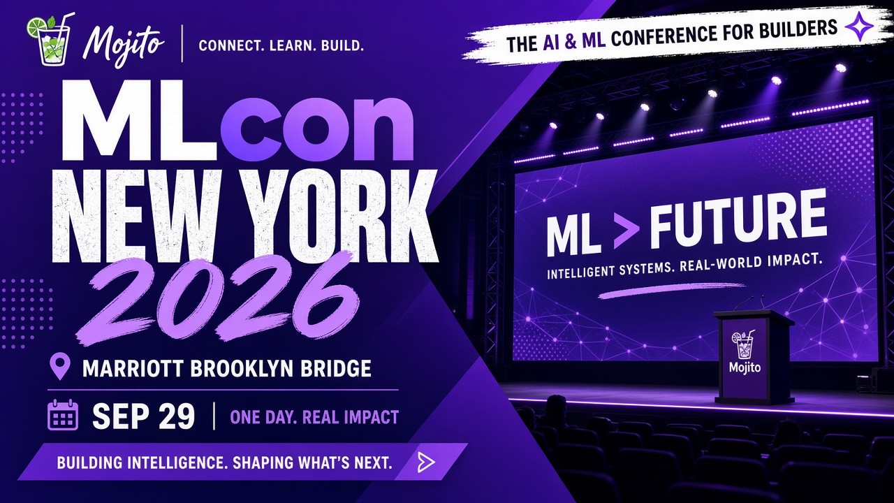 MLcon New York 2026 flyer