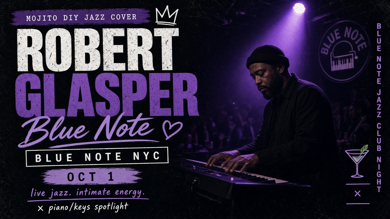 Robert Glasper at Blue Note flyer